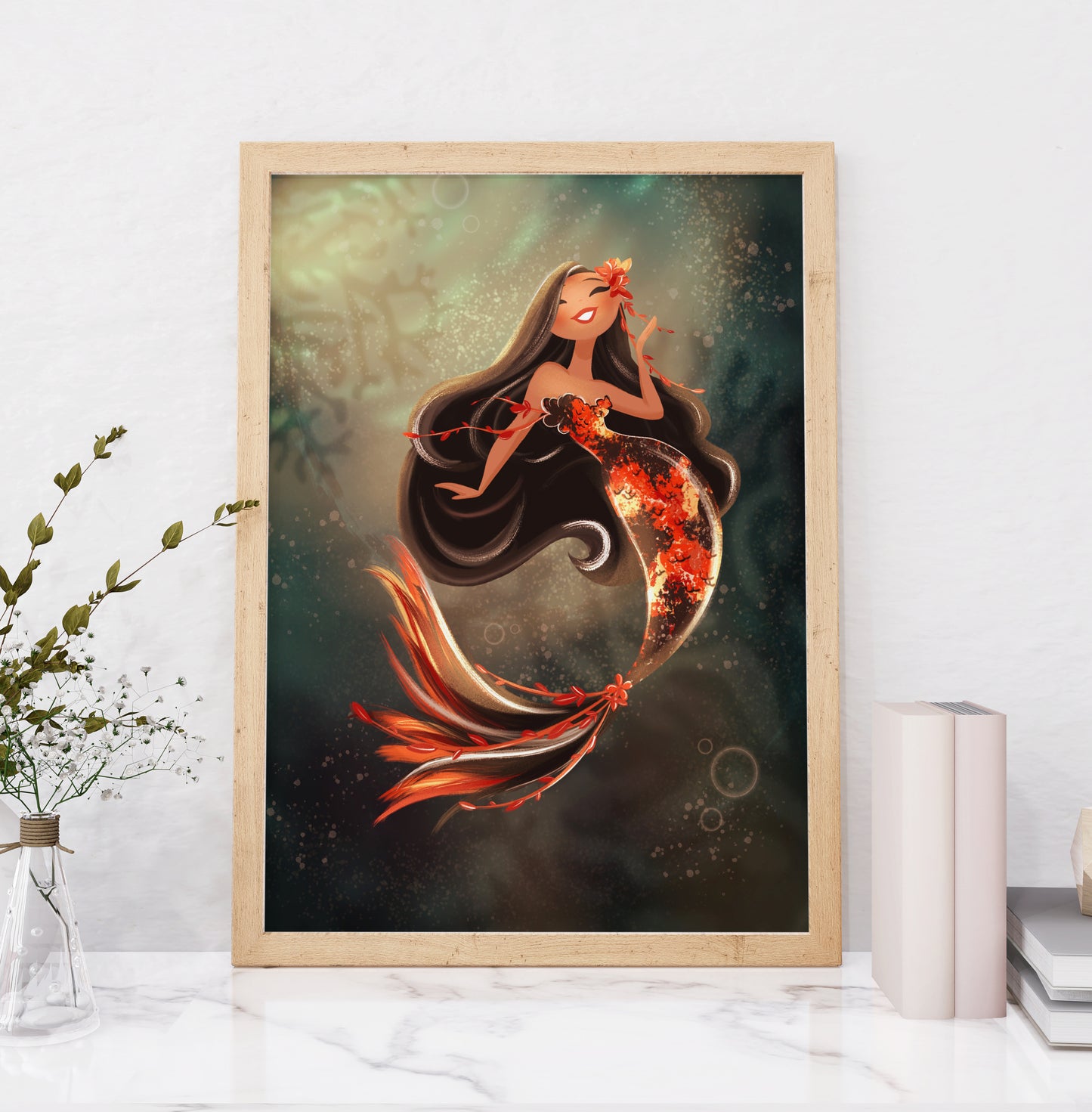 Koi Empress — Fantasy Mermaid Print