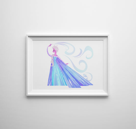 Elsa — Disney Princess Fine Art Print
