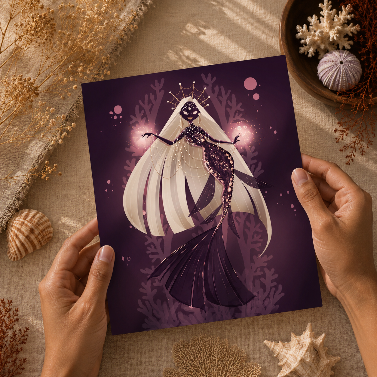 Veyra the Oracle — Fantasy Mermaid Print