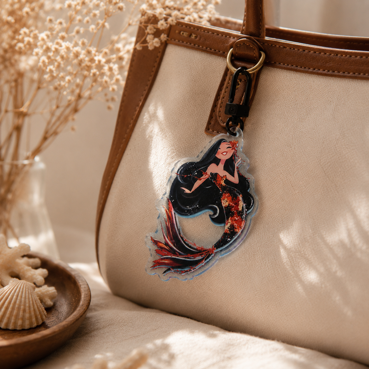 Koi Mermaid — Acrylic Keychain
