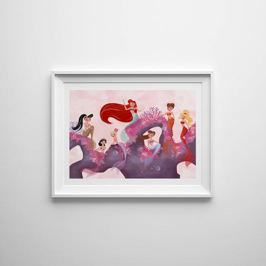 the little mermaid print