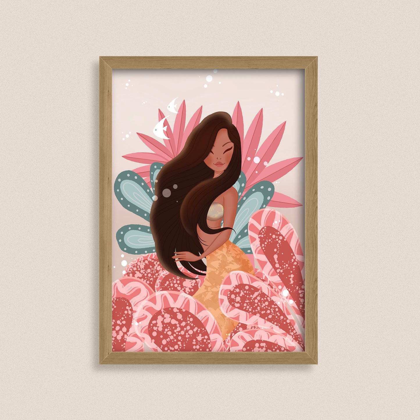 Citrus Reverie - Fantasy Mermaid Art Print