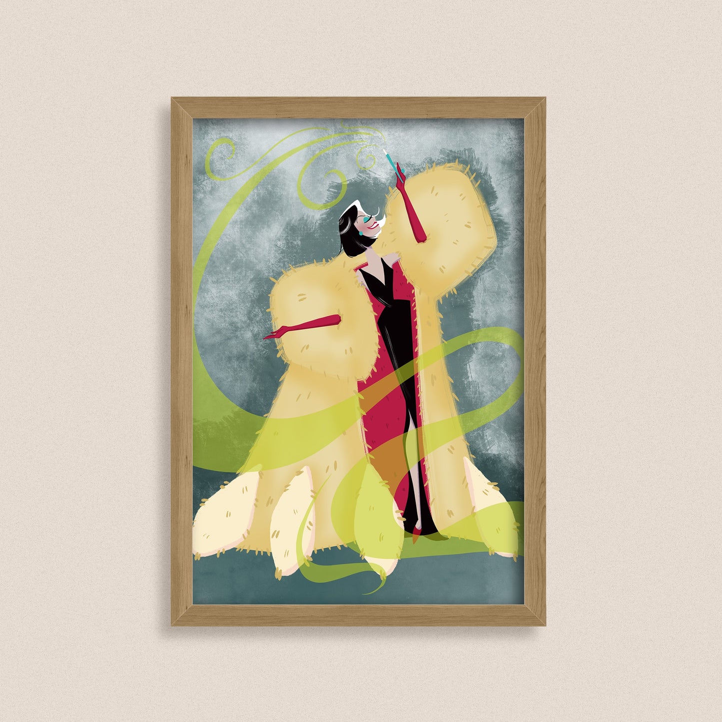Cruella De Vil — Disney Villain Fine Art Print