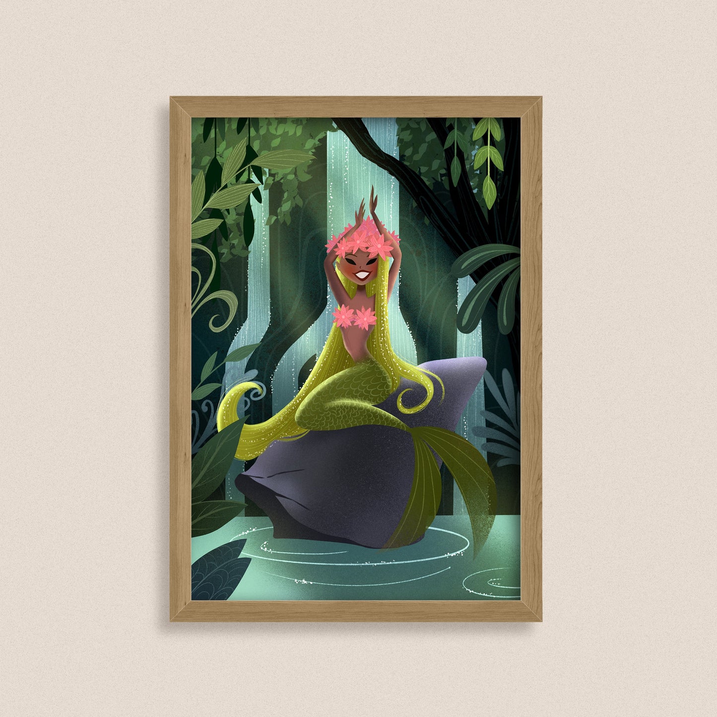 Elemental Earth - Fantasy Mermaid Art Print