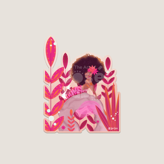 Hibiscus Majesty — Waterproof Vinyl Sticker