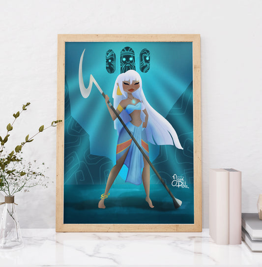 Princess Kida — Disney Princess Fine Art Print