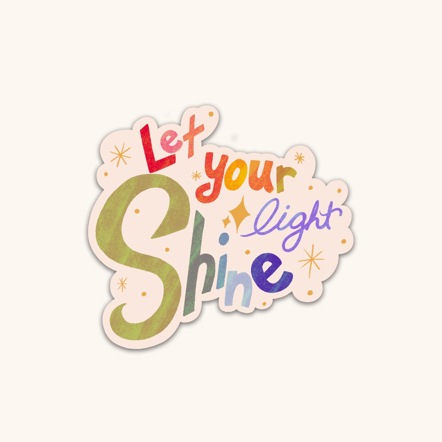 Let your light shine- Waterproof Sticker