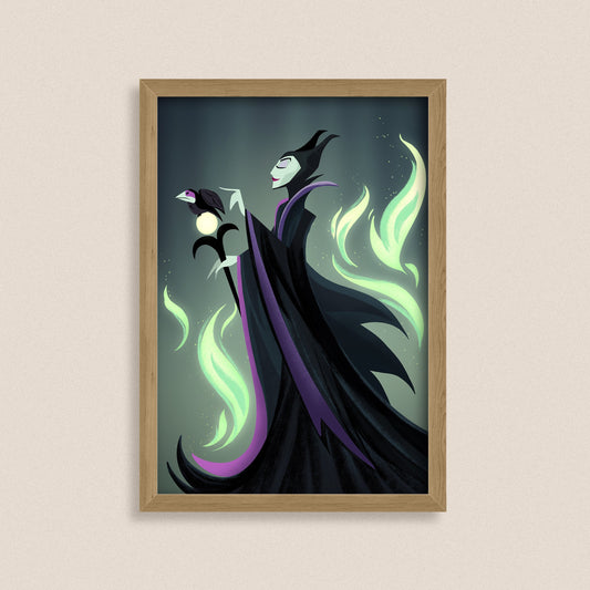 Maleficent — Disney Villain Fine Art Print