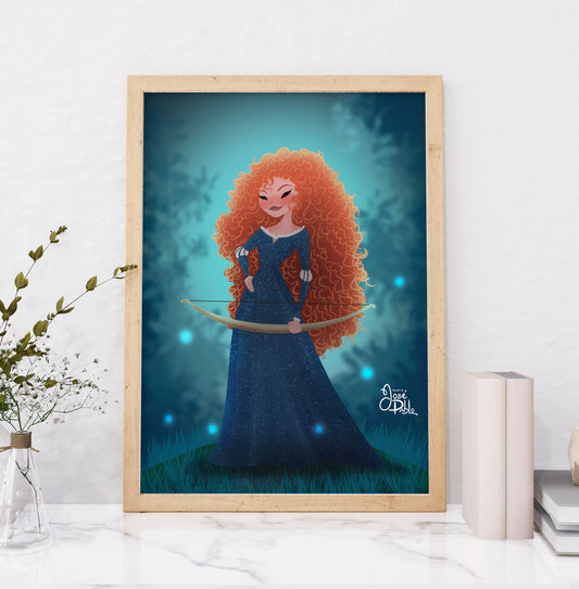 Princess Merida — Disney Princess Fine Art Print