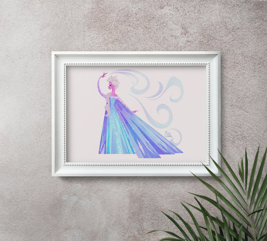 Elsa — Disney Princess Fine Art Print