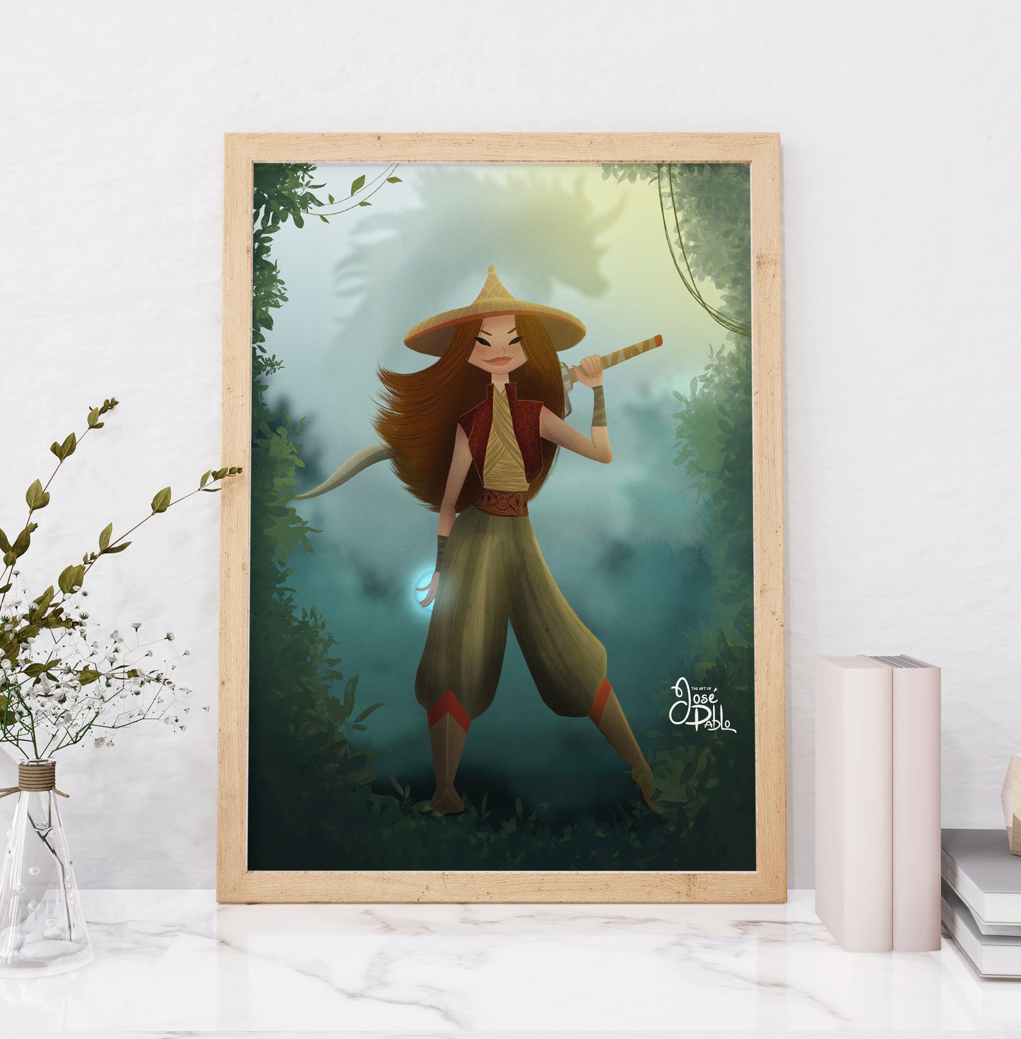 Princess Raya — Disney Princess Fine Art Print