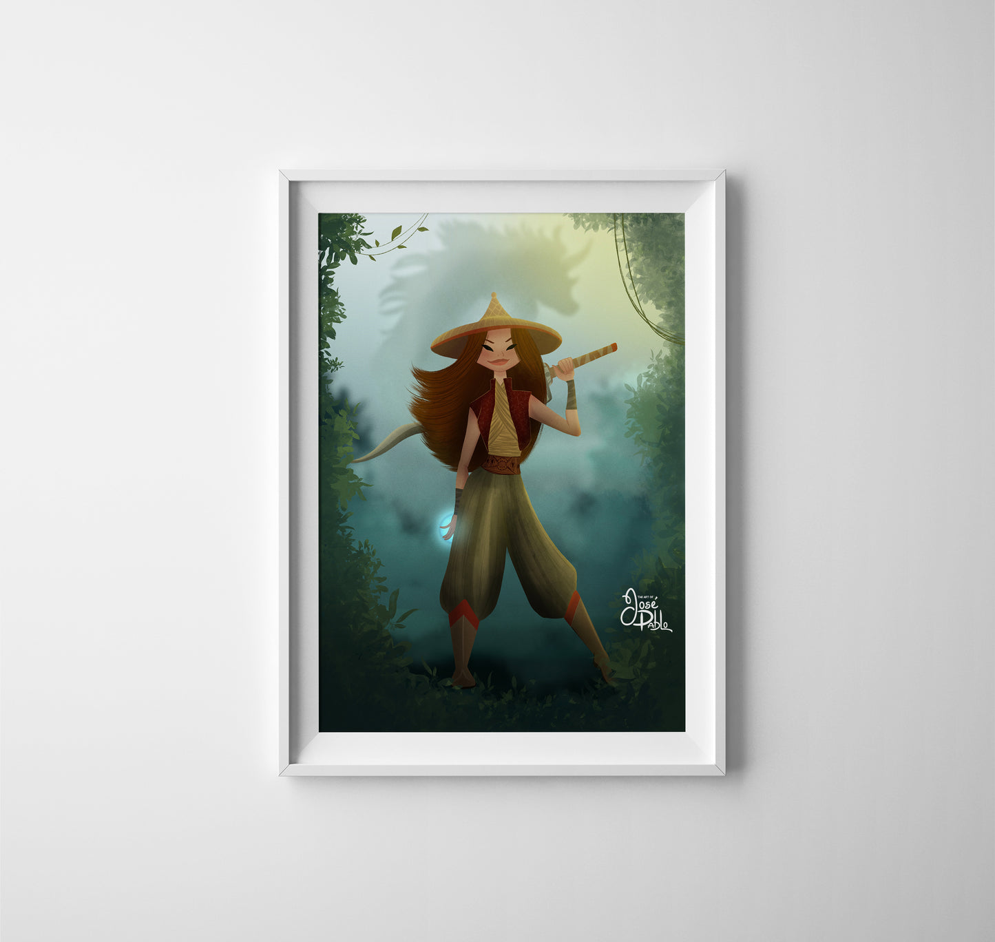Princess Raya — Disney Princess Fine Art Print