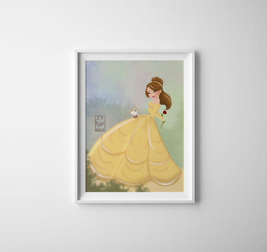 Princess Belle — Disney Princess Fine Art Print