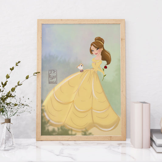 Princess Belle — Disney Princess Fine Art Print