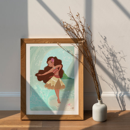Princess Moana — Disney Princess Fine Art Print