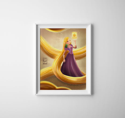 Princess Rapunzel — Disney Princess Fine Art Print
